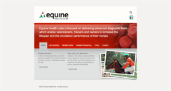 Desktop Screenshot of equinehealthlabs.com